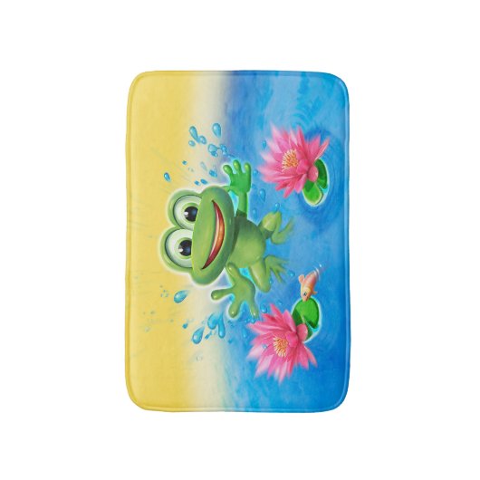 Petit tapis de bain Modèle Leap Frog. (Devant (Vertical))