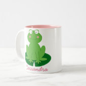 Petit tasse personnalisée par Froggy mignon (Devant gauche)