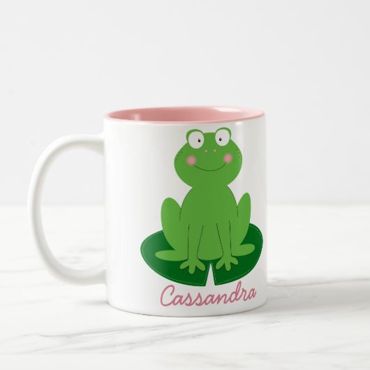 Petit tasse personnalisée par Froggy mignon (Gauche)