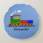 Petit train Design Coussin rond (Devant)