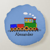 Petit train Design Coussin rond (Dos)