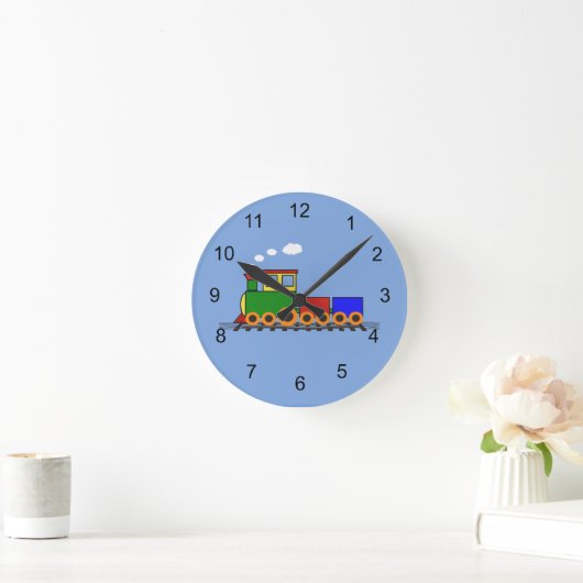 Petit train design mural horloge (Maison)