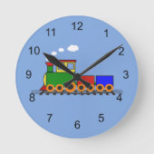 Petit train design mural horloge (Recto)