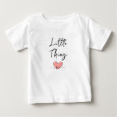 Petit truc - Cœur rose - Duo de T-shirts assortis  (Devant)