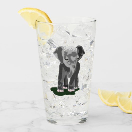 Petit verre Elaphant (Devant glace)