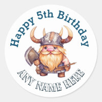 Petit Viking Étiquette Anniversaire - N'Importe Qu