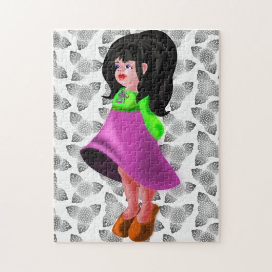Petit Village Girl Puzzle (Vertical)
