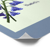 PetitArt | Britse bijen en wilde bloemen Poster (Hoek)