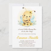 Petite abeille de miel Baby shower Invitation (Devant)