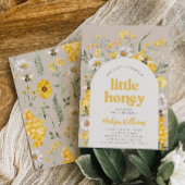 Petite abeille de miel Baby Shower Invitations