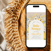 Petite abeille de miel Baby Shower Invitations