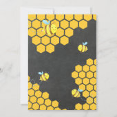 Petite abeille Invitation anniversaire pour garçon (Dos)