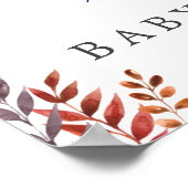 Petite Affiche de bienvenue Baby shower Citrouille (Coin)