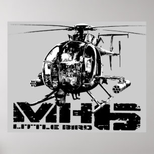 Petite affiche de l'oiseau MH-6