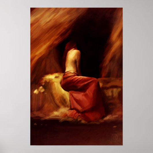 Petite affiche de peinture Regret (Devant)