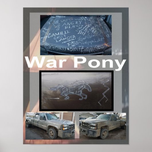 Petite affiche de War Pony (Devant)