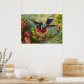 Petite affiche d'été Bluebird (Cuisine)