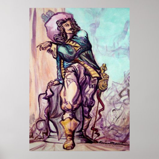 Petite affiche du mousquetaire (Devant)