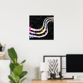 petite affiche étoile scintillante (Bureau à domicile)