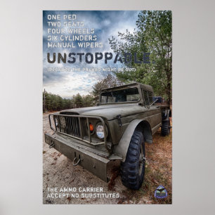 Petite affiche imparable de transporteur de