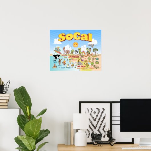 Petite affiche SoCal (Bureau à domicile)
