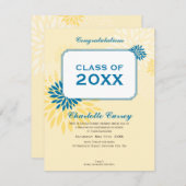 PETITE AFSTUDEREN AANKONDIGING:: AFSTUDEERDER 105  KAART (Voorkant / Achterkant)