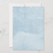 Petite agneau avec Baby shower à ballon Invitation (Dos)