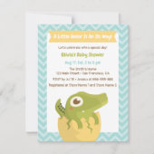 Petite alligator dans les invitations à la douche  (Devant)
