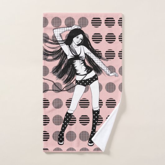 petite amie danseuse rose (Serviette à main)