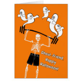 Petite amie Funny Halloween Squelette Lifting Spir (Devant)