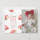 Petite Amour Anniversaire Fête Photo Invitation (Devant)