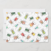 Petite Amour Bug Anniversaire de enfant Invitation (Dos)