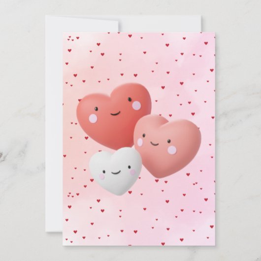 Petite amoureuse Valentines Invitation d'anniversa (Dos)