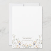 Petite Arche Fleur sauvage Faire-part de mariage (Dos)