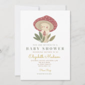 Petite Baby shower de champignons Invitation (Devant)