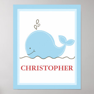 Petite Baleine Impression d'Art Personnalisée