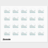 Petite baleine {Turquoise} | Autocollants (Feuille)