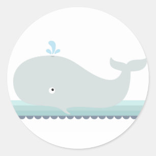 Petite baleine {Turquoise} Autocollants
