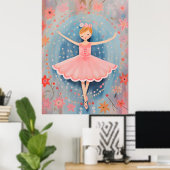 Petite Ballerine Affiches de Mur de la Nurserie (Bureau à domicile)