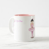 Petite ballerine dans la tasse rose de (Devant gauche)