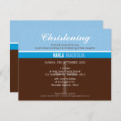 PETITE BAPTISM INVITATION :: paix 4 L (Devant / Derrière)