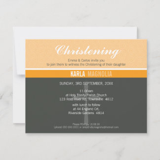 PETITE BAPTISM INVITATION :: peace 6 L