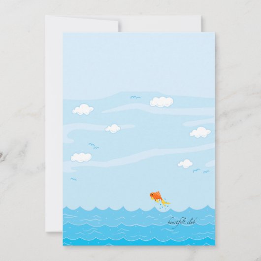 Petite Barque Rouge Invitation (Dos)