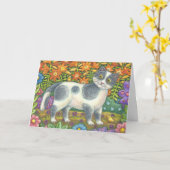 PETITE BIRDIE M'A DIT, CAT CARTE D'ANNIVERSAIRE Pe (Fleur jaune)