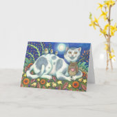 PETITE BIRDIE M'A DIT, CAT CARTE D'ANNIVERSAIRE Pe (Fleur jaune)