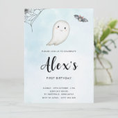 Petite Boo Anniversaire Fête Invitation (Debout devant)