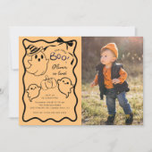Petite Boo Anniversaire Fête Invitation (Devant)