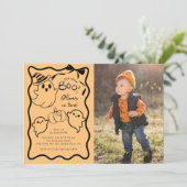 Petite Boo Anniversaire Fête Invitation (Debout devant)