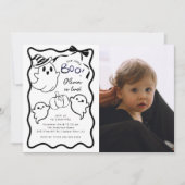 Petite Boo Anniversaire Fête Invitation (Devant)
