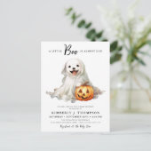 Petite Boo Cute Halloween Baby shower Invitation (Debout devant)